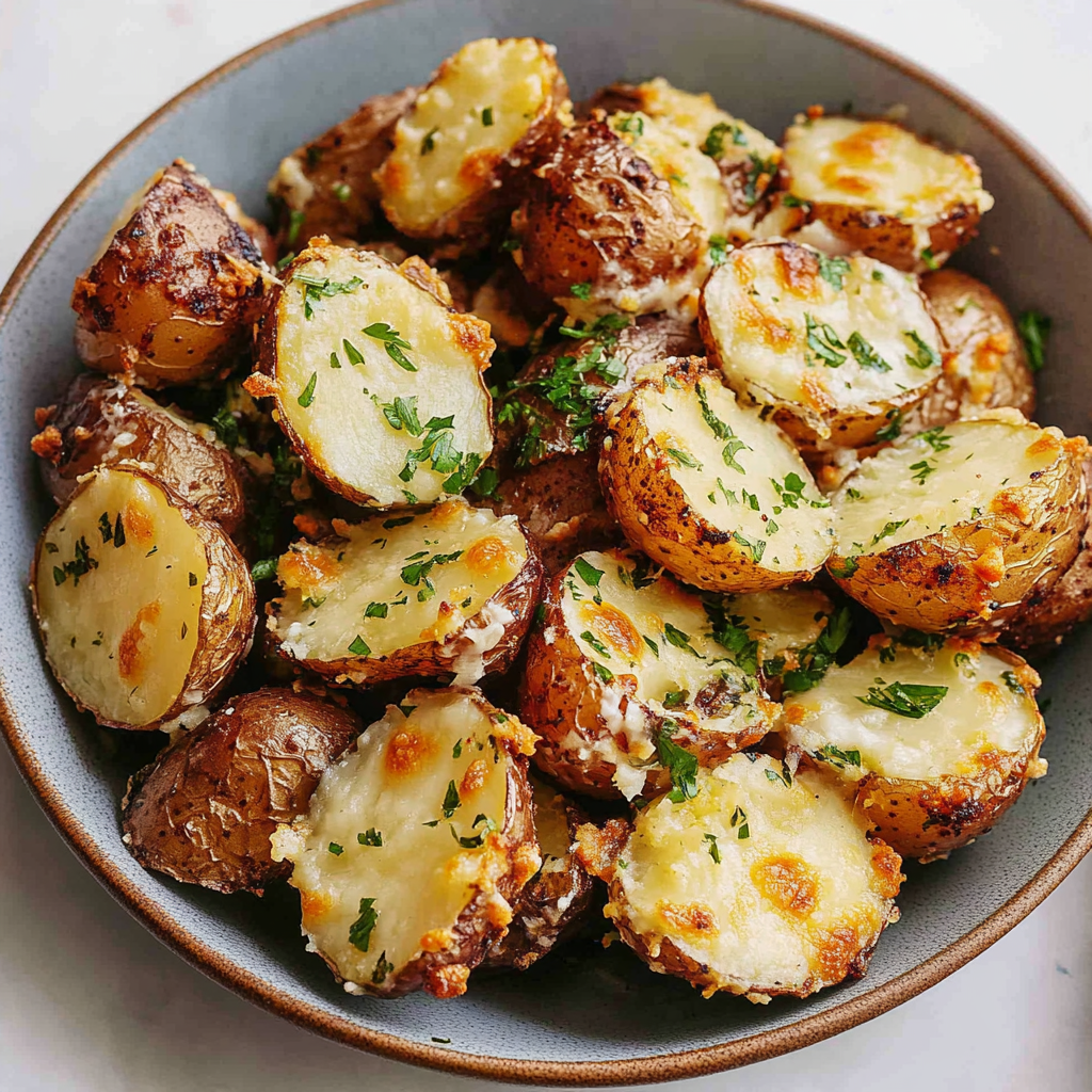 Crispy Parmesan Baked Potatoes Recipe