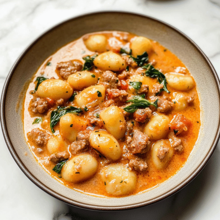 Creamy Italian Sausage Gnocchi