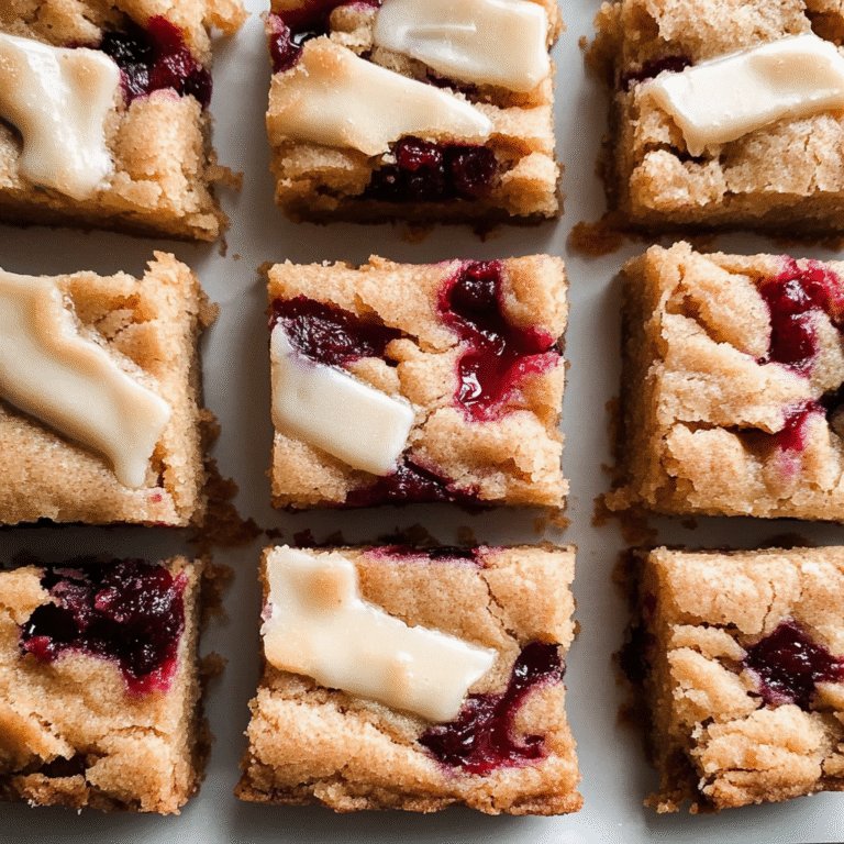Cranberry Crumble Bars