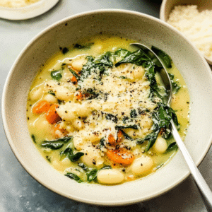 White Bean, Escarole, and Lemon Soup