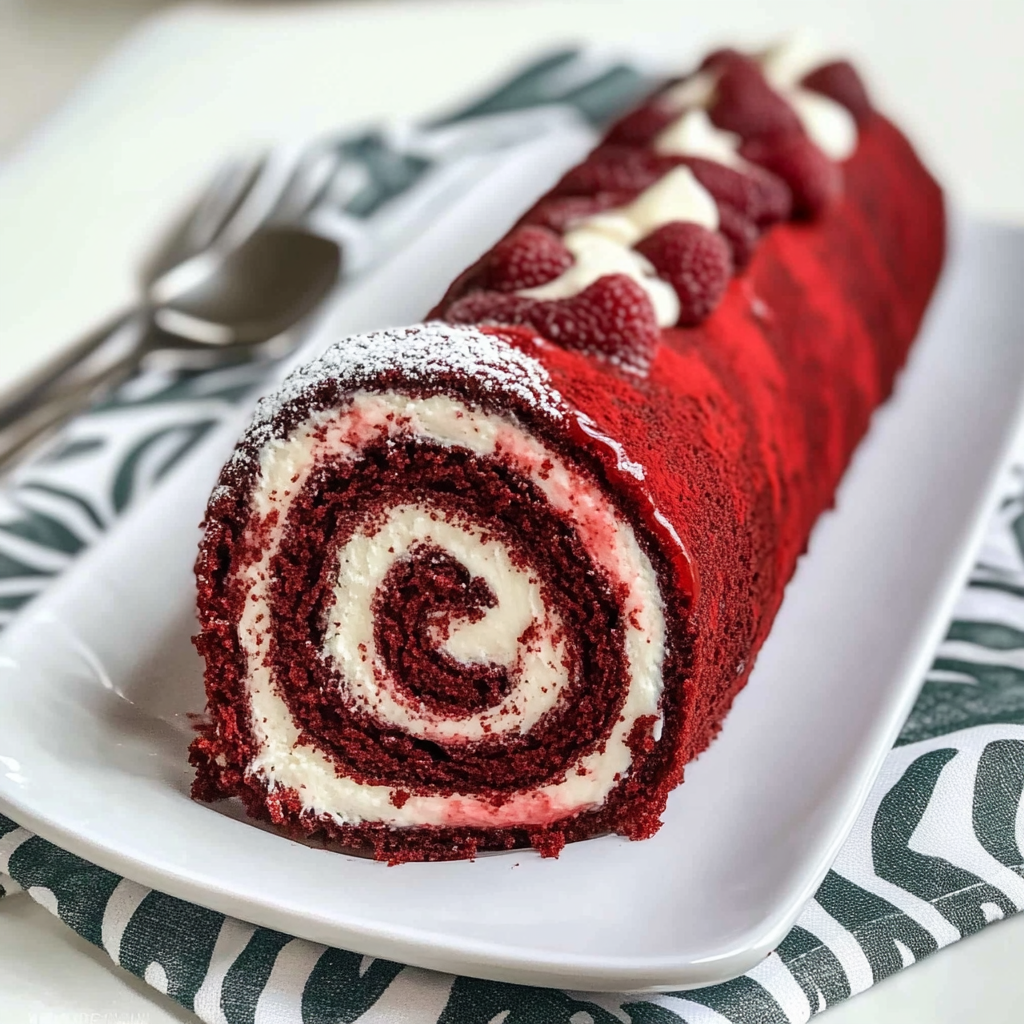 Red Velvet Cake Roll Recipe