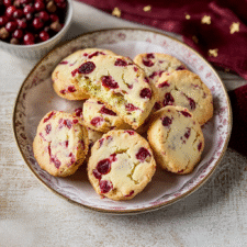 Cranberry Shortbread Cookies