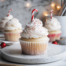 White Chocolate Peppermint Cupcakes