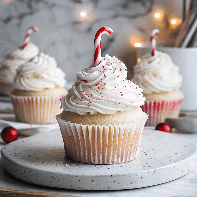 White Chocolate Peppermint Cupcakes Recipe