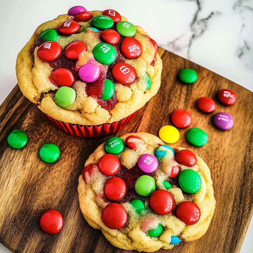 Christmas M&M Cookies Recipe