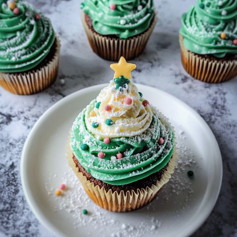 Christmas Tree Cupcakes