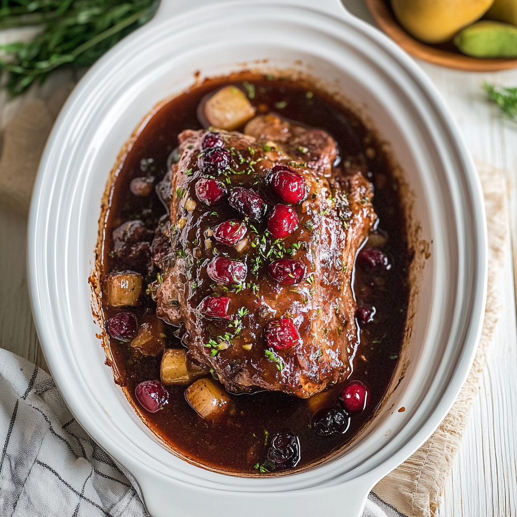 Slow Cooker Cranberry Pork Loin Recipe