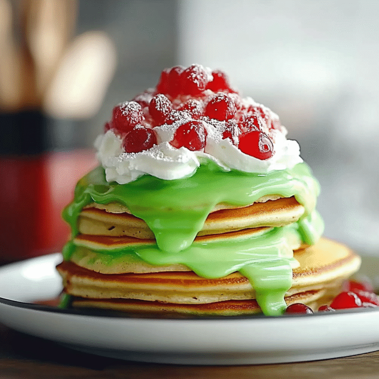 Grinch Pancakes