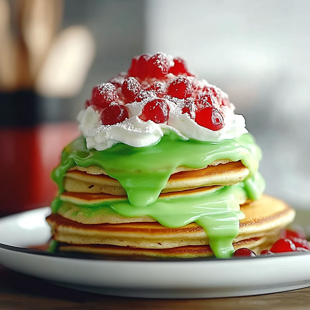 Grinch Pancakes