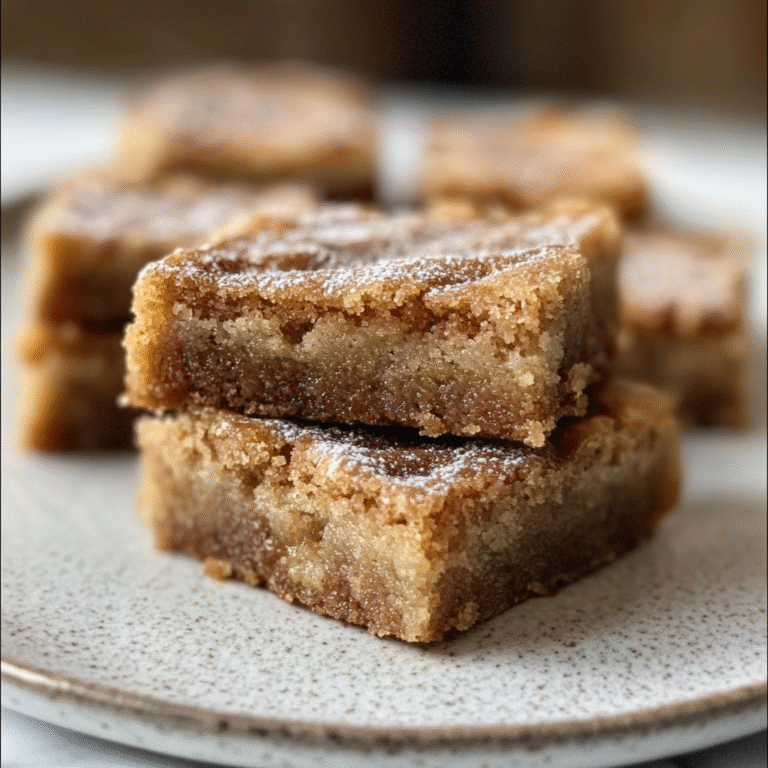 Easy Cinnamon Sugar Blondies Recipe