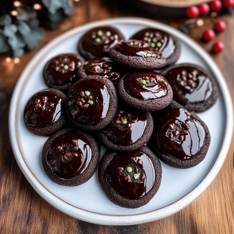 Chocolate Thumbprint Cookies Recipe