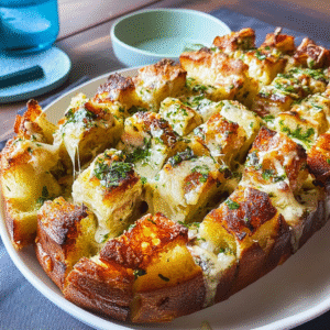 Cheesy Pull-Apart Garlic Bread Recipe