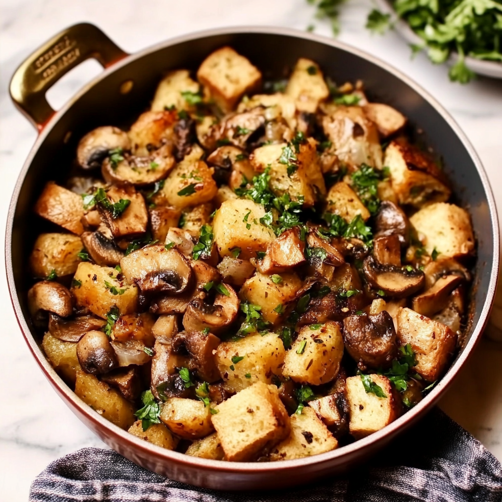 One Pot Sourdough Wild Mushroom