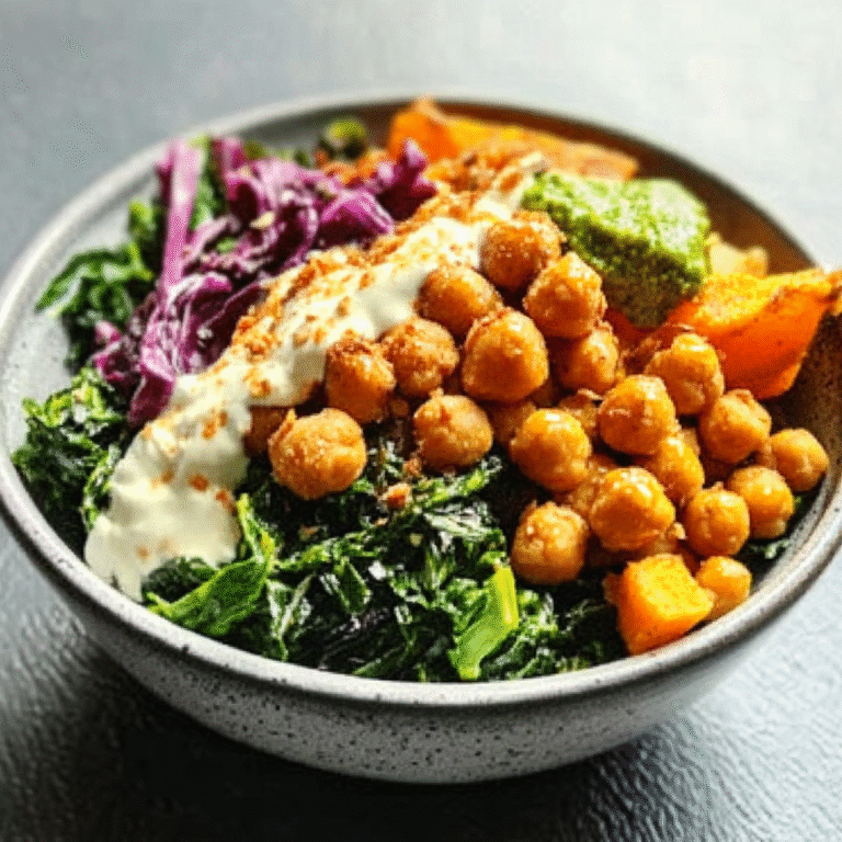 Sweet Potato Chickpea Buddha Bowl Recipe