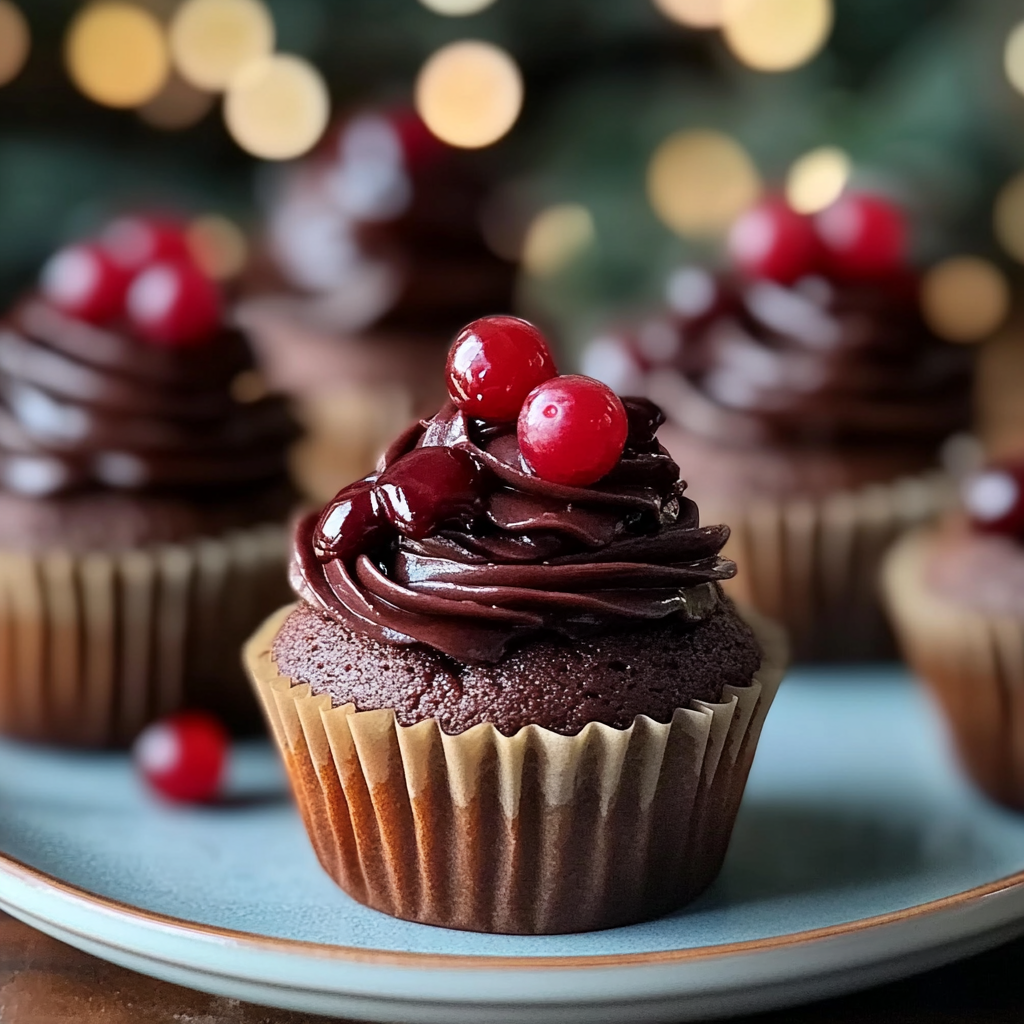 Chocolate Cranberry Cupcakes Recipe