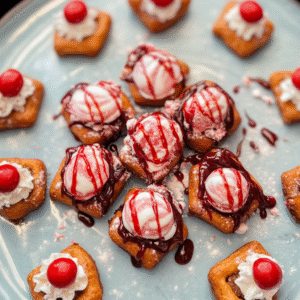 Peppermint Bark Pretzel Bites Recipe