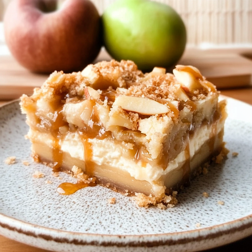 Caramel Apple Cheesecake Bars Recipe