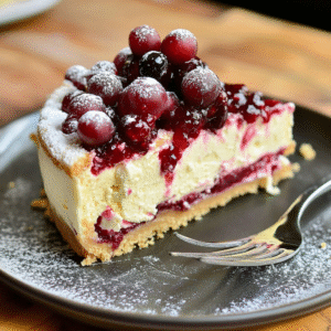 Christmas Cheesecake: White Chocolate