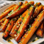 Honey Garlic Butter Roasted Carrots Recipe