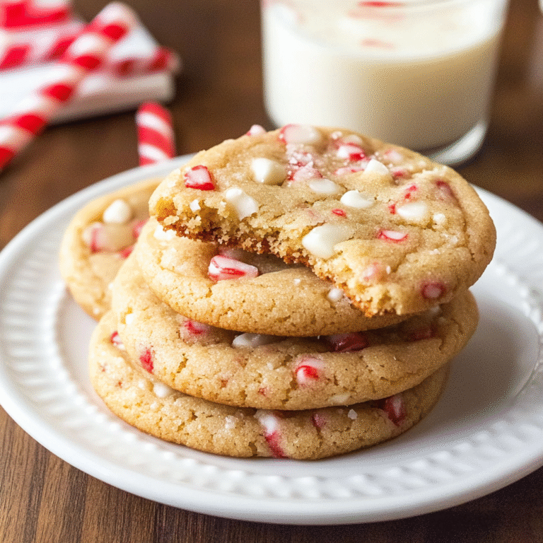 White Chocolate Candy Cane Cookies Recipe