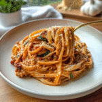 Creamy Sun-Dried Tomato Vegan Pasta: