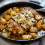 Garlic Parmesan Chicken and Potatoes Recipe