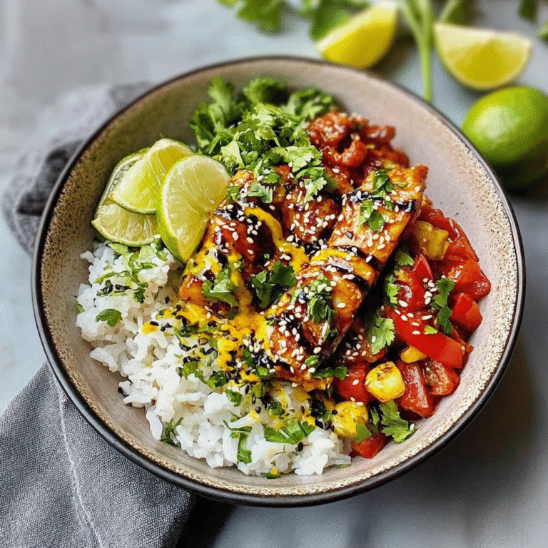 Honey Lime Chicken & Rice Bowls Recipe