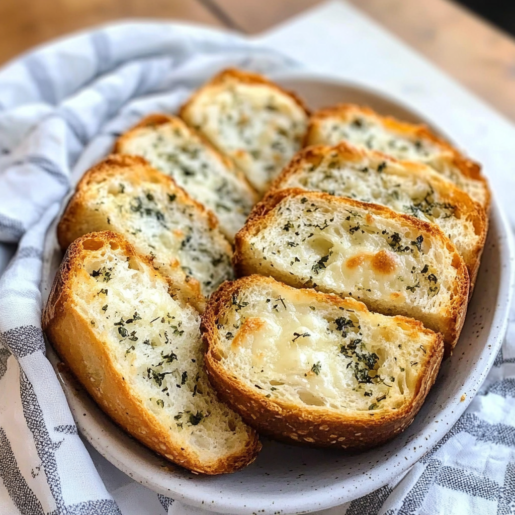 Garlic Parmesan Herb Bread Recipe