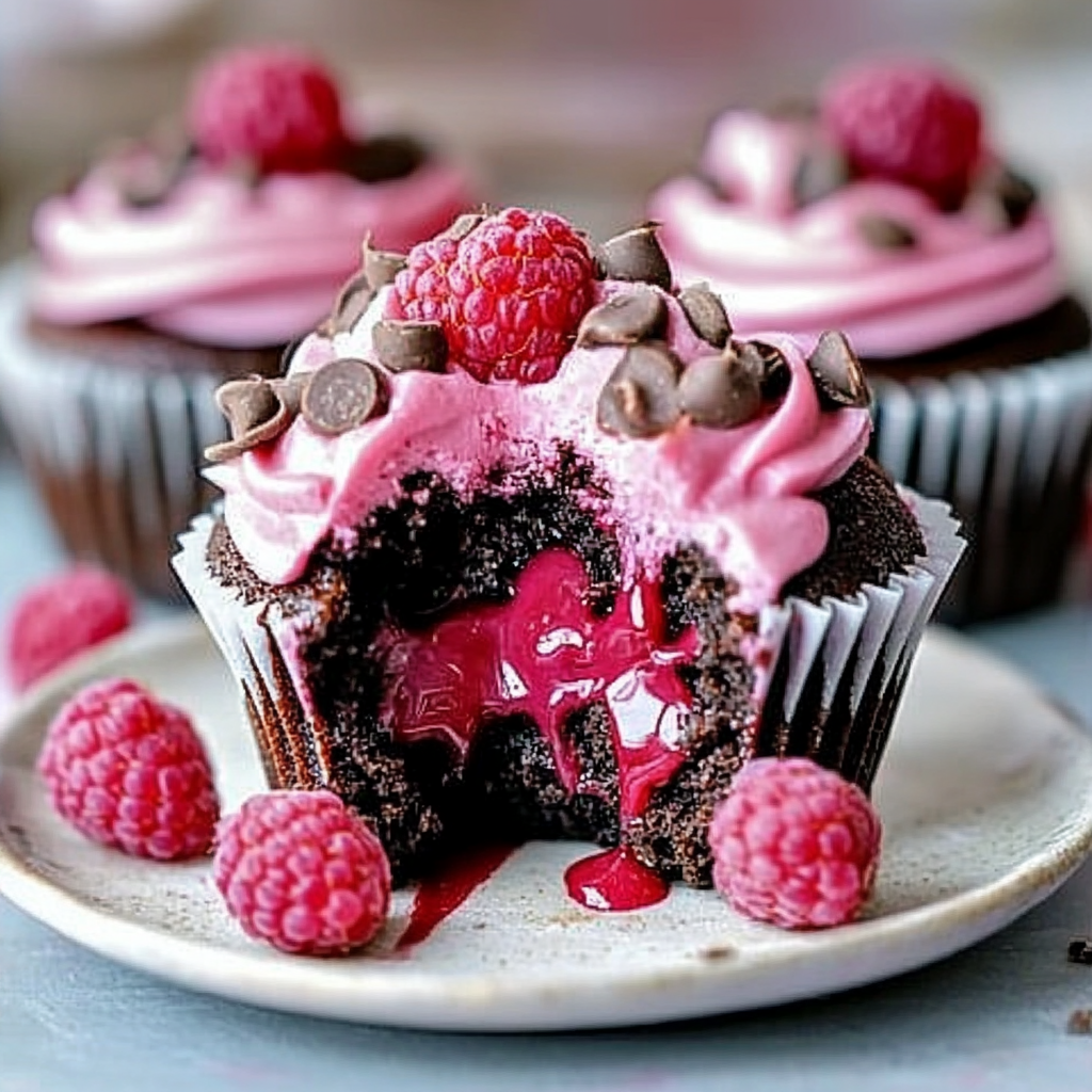 Raspberry Chocolate Cupcakes Recipe