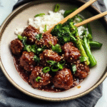 Mongolian Beef Meatballs Recipe