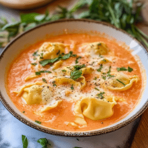 Simple Tomato Tortellini Soup Recipe