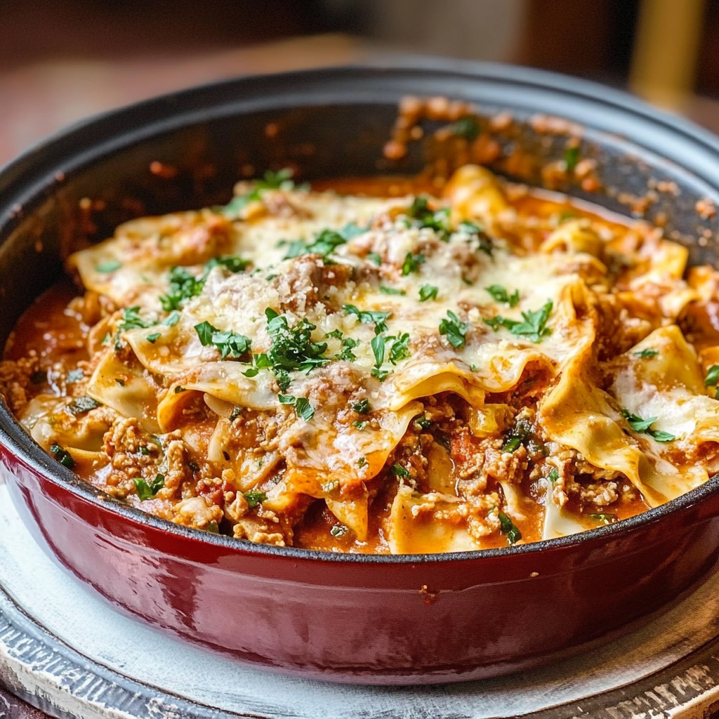 One-Pot Lasagna Soup