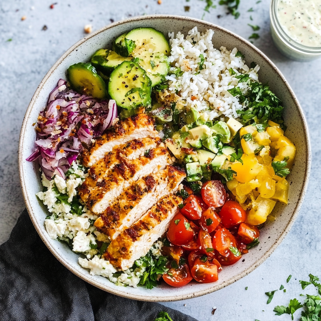 Greek Chicken Bowls