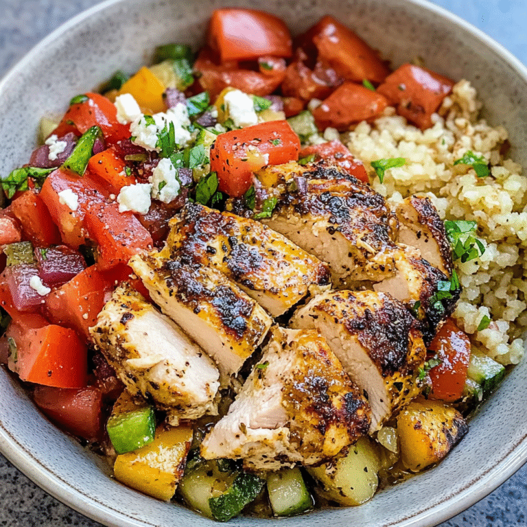 Healthy Greek Chicken Bowls